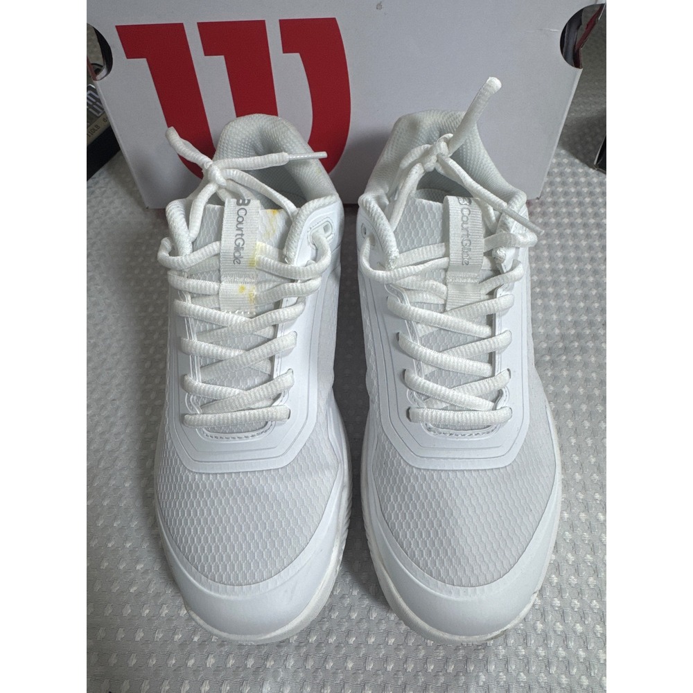Wilson Tennis Shoes Womens 7.5 CourtGlide White Tennis WRS330800 EUC